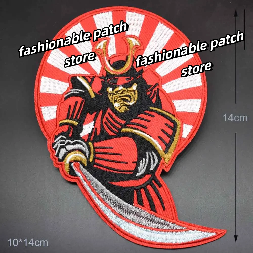 Cooler japanischer Kämpfer-Krieger-Tokyo-Aufnäher zum Aufbügeln, bestickt, für Kleidung, Aufkleber, Bekleidungszubehör