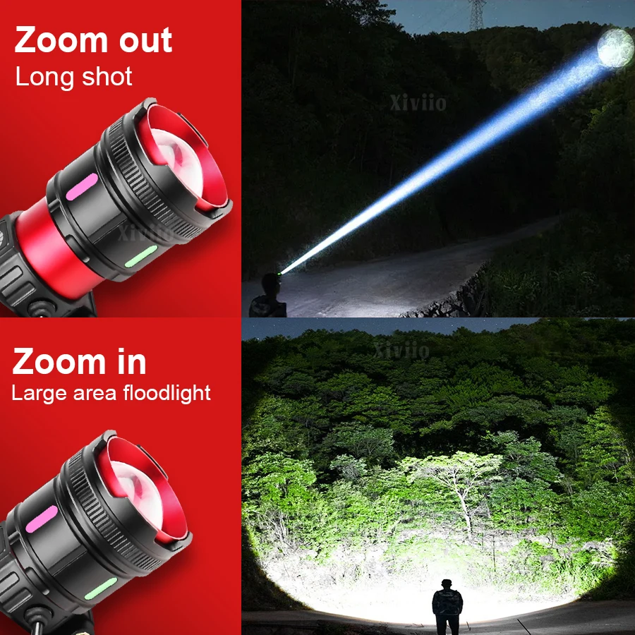 8000000LM 500W 가장 강력한 헤드램프 장거리 3000M 충전식 LED 헤드라이트 18650 캠핑 낚시 헤드 손전등 랜턴