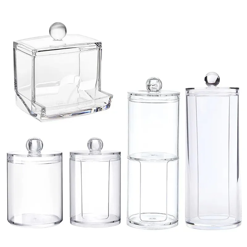 Cotton Swab Storage Box Makeup Organizer Bathroom Bedroom