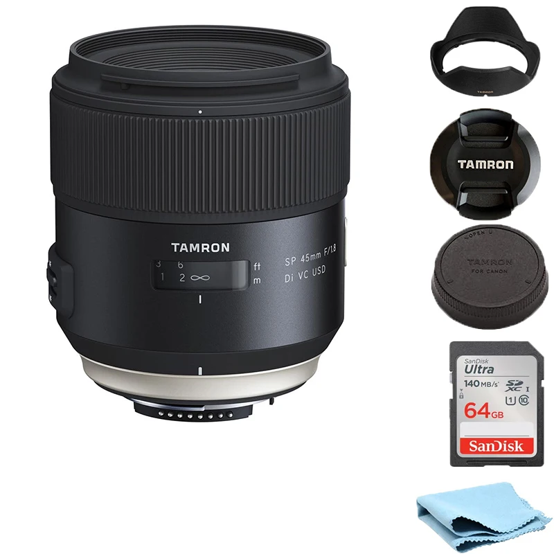 Tamron Sp 45Mm F/1.8 Di Vc Usd Lens F/1.8 Di Vc Usd (Modello F013) Per Nikon Canon