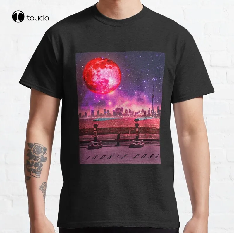 

City Under The Moon Classic T-Shirt Cotton Tee Shirt Unisex Custom Aldult Teen Unisex Digital Printing Tee Shirts Women Shirts