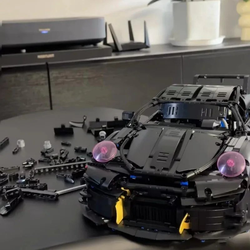 New 1:10 Technical 1611Pcs Racing Sport Car Model Building Blocks Mechanical Speed Vehicle Supercar Brick Toy Kid Boy Adult Gift