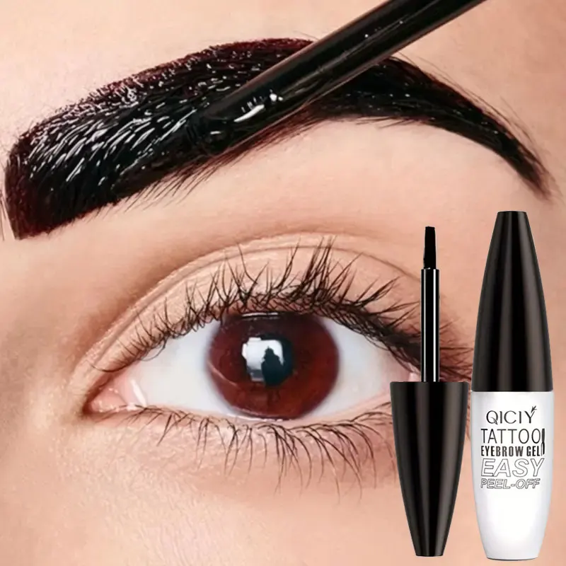 Waterproof Peel-off Eyebrow Enhancers Makeup Black Brown Eyebrow Gel Tint Lasting Brow Dye Gel Easy To Wear Natural Brow Tattoo 3
