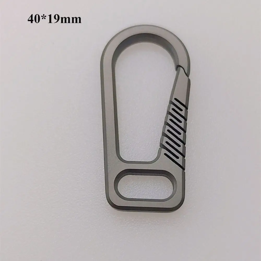 Hochwertige Titan legierung edc Schlüssel ringe super leichte Schlüssel anhänger Schnalle Schlüssel ringe edc Werkzeug für männliche Kreativität Geschenk – Detail 3