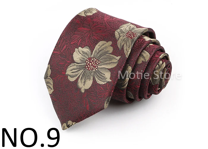 Hochwertige Blumen-und Fischmuster-Krawatten für Mann Luxus Paisley Büro Business Krawatten Anzug Krawatte Business Krawatte Männer Geschenke – Detail 10