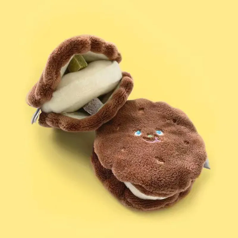 Small Dog Plush Squeaker Toys: Croissant & Butter Pat Small Dog