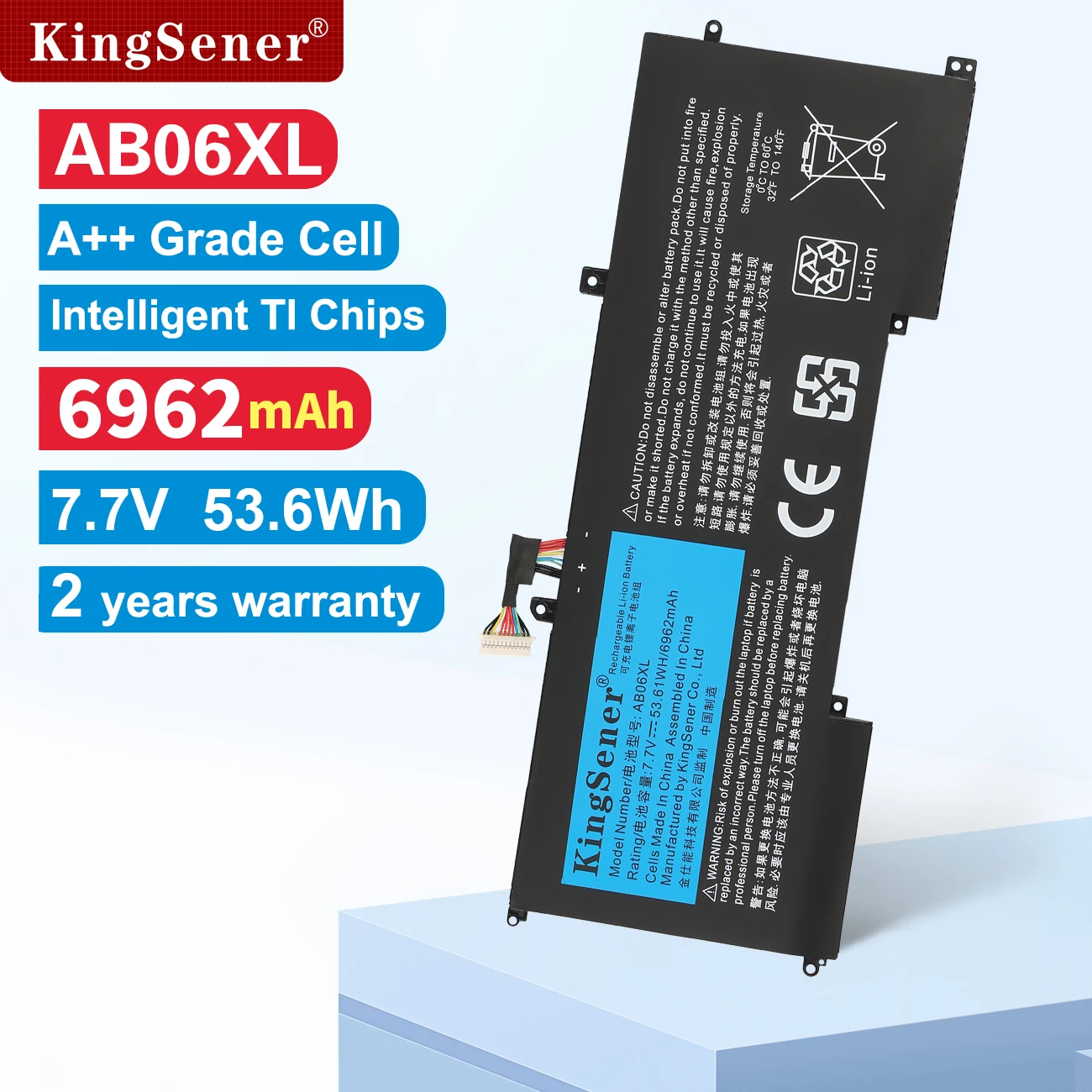 Bateria Kingsener Ab06xl para hp Envy 13-ad019tu 13-ad020tu 13-ad106tu 13-ad108tu Tpn-i128 Hstnn-db8c 9214082c1 921438855