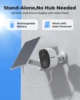 H.VIEW PIR Battery Powered Camera Wireless Outdoor, 2K 3MP WiFi Security Camera with Spotlight Siren, 2-Way Audio, Waterproof 6