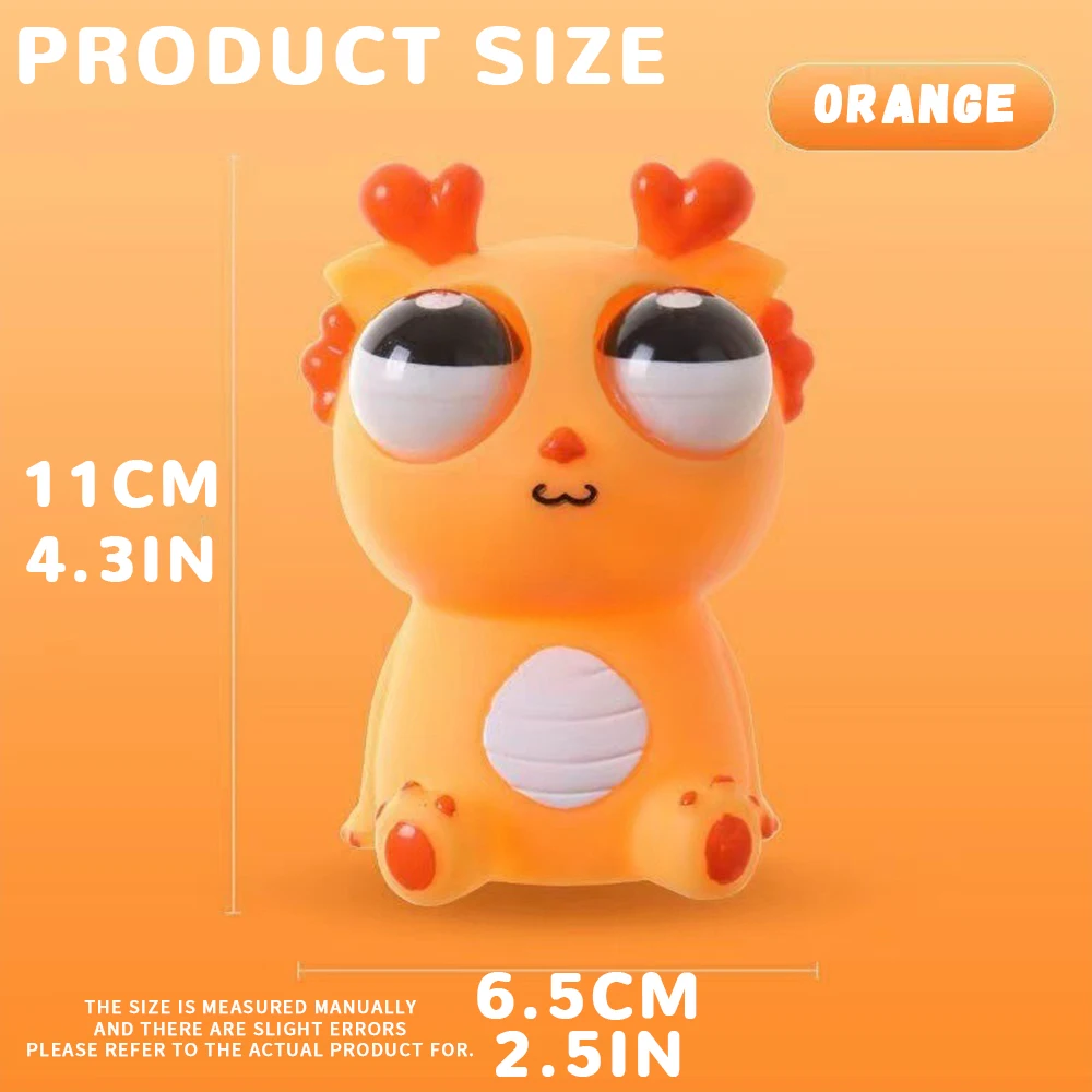 Creative Explosive Eye Dragon Dinosaur Decompression Toy Squeezing Joy Squeezing Staring Eye Funny Release 6