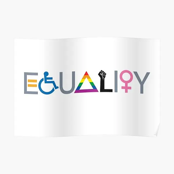 

Плакат с равноправием, украшение, винтажная живопись, забавная современная картина, декор для комнаты, роспись, художественный принт, домашняя стена без рамки