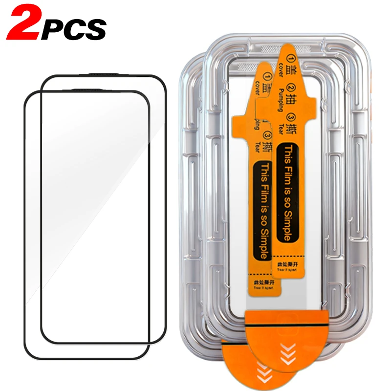 3-Pack HD Tempered Glass Auto Installation Screen Protector