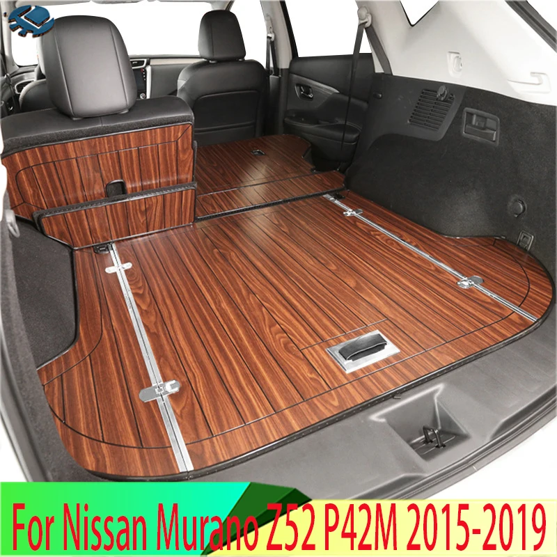 

For Nissan Murano Z52 P42M 2015-2019Wood Tail Box Cushion Wood Floor Tail Box Cushion Modification of Wood Teak Tail Box Cushion