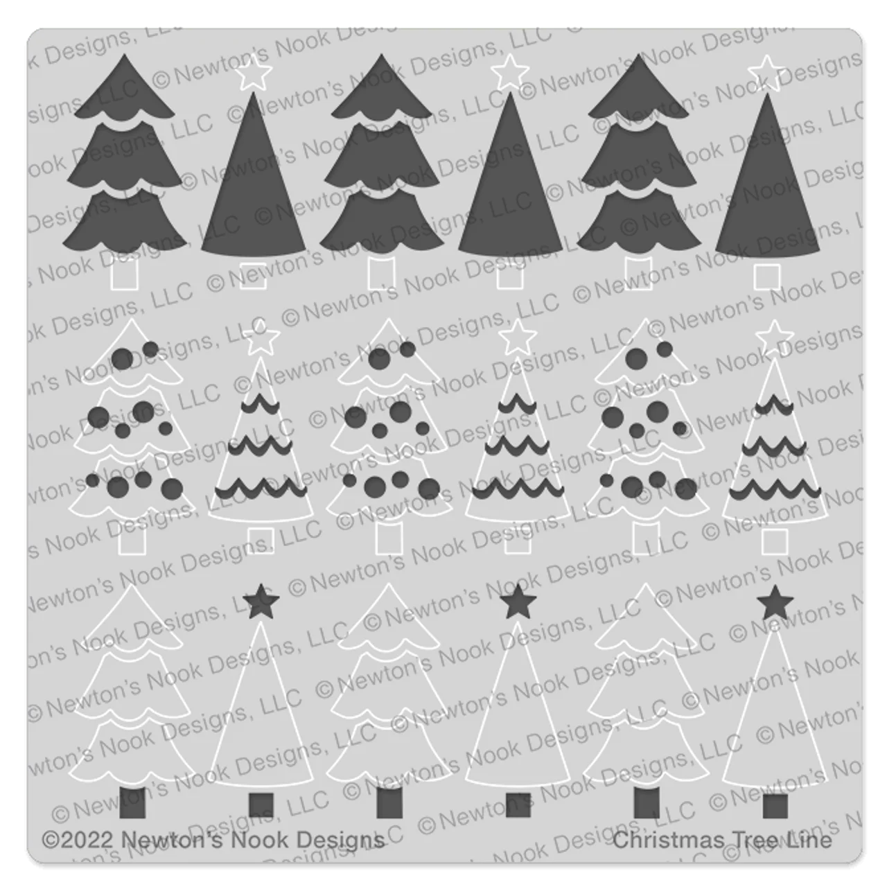 

Christmas Tree Line 2022 New Arrivals Stencil Without Stamps and Dies for Scrapbooking Paper Making Embossing Frames Card Crafts