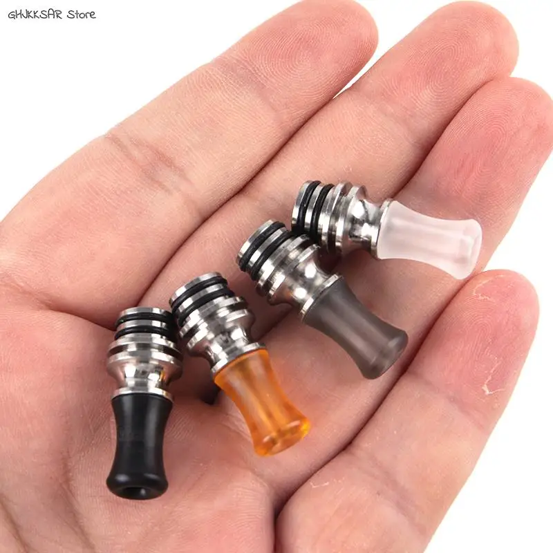 1pc 510 Pipette Dripper Straw Joint Heat Resistance Stainless Steel Base 5Colors 510 PEI Pipette Dripper Straw Joint