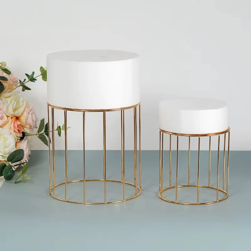 2pcs New favorite for wedding dessert table: the latest layered iron cake stand, simple and advanced style