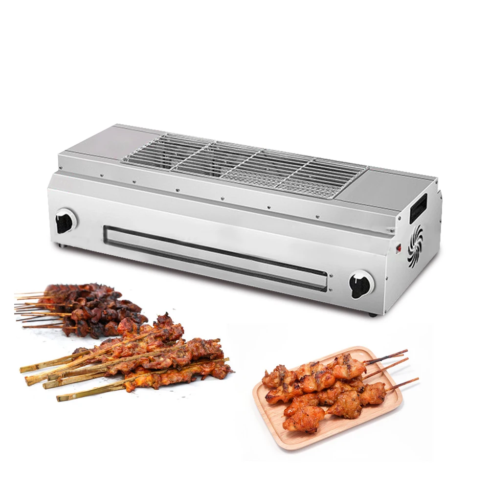 Outdoor Garden Stainless Steel Grill Multifunction Barbecue Bbq Steak Smokeless Electric Grill
