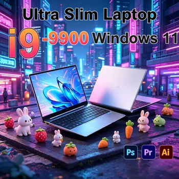 2026 Dapper New 15.6 Laptop Intel Core I9-9900 32GB 2TB Gaming PC Novate Ultra Slim Compact Study Computer PC Windows 11 1