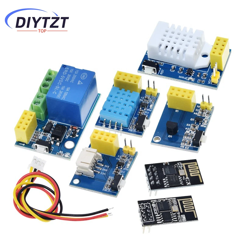 DIYTZT ESP8266 5V WiFi 릴레이 모듈 DS18B20 DHT11 DHT22 LED 컨트롤러 스마트 홈 원격 제어 스위치 전화 APP ESP-01S