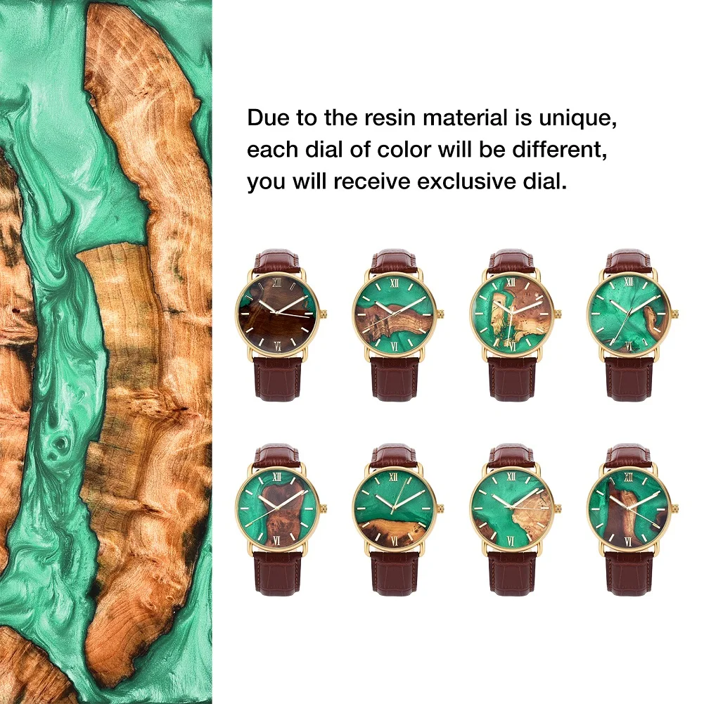 BOBO BIRD resin Man Watch Quartz Men's Watches Wood Wristwatch Male Timepiece Clock Blue Wrist Man Watch Customize Dropshipping 3