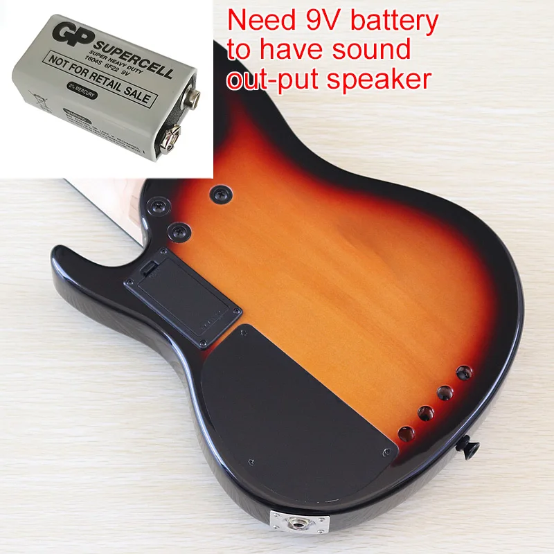 28 インチ 4 弦サイレントエレクトリックウクレレベースギター