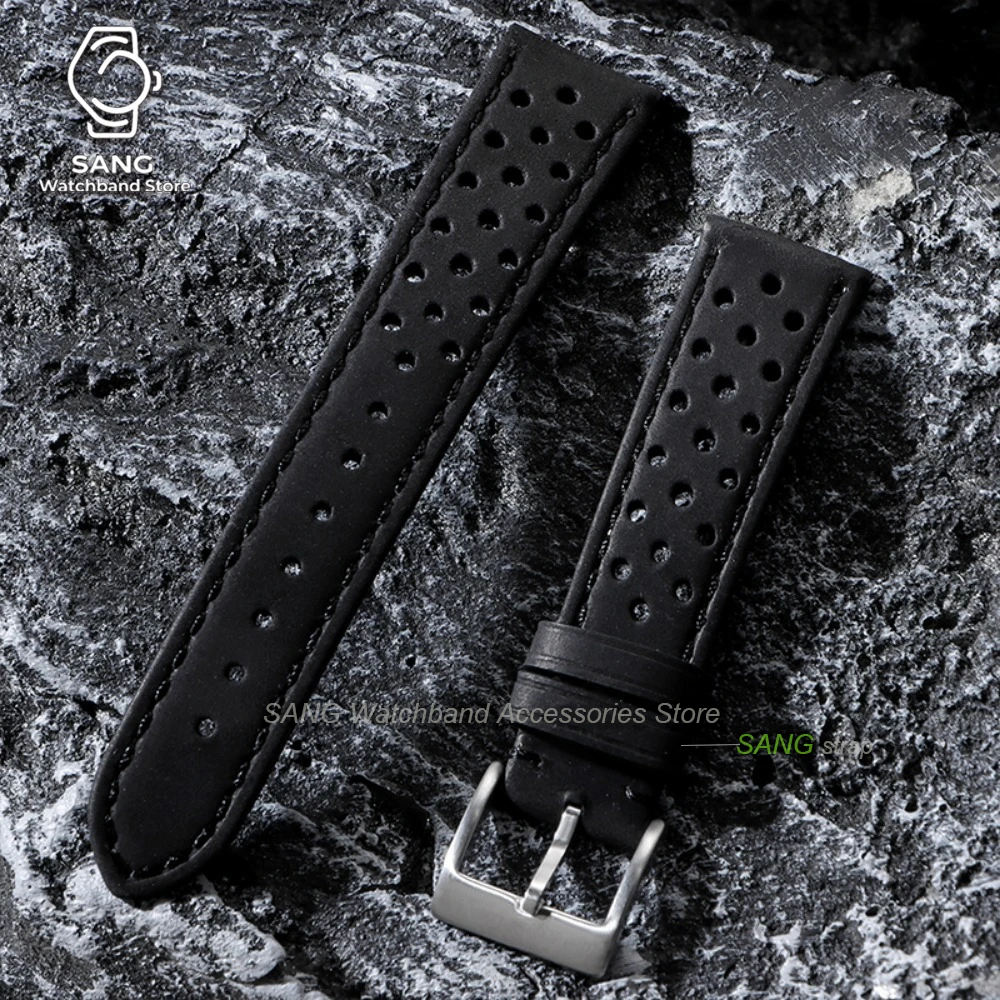 Vintage Calfskin Leather Watch Strap - Breathable Sport Bracelet Accessories