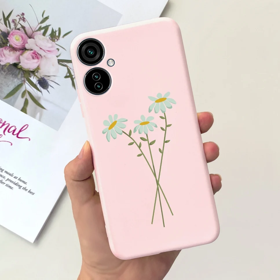 Fashion Cartoon Soft Silicone Black Pink Phone Case Cover