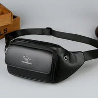 Luxury Brand Waist Bag Men Leather Fanny Pack Chest Bag Male Casual Belt Bags Sling Crossbody Bum Bag Belly Waist Packs Heuptas
