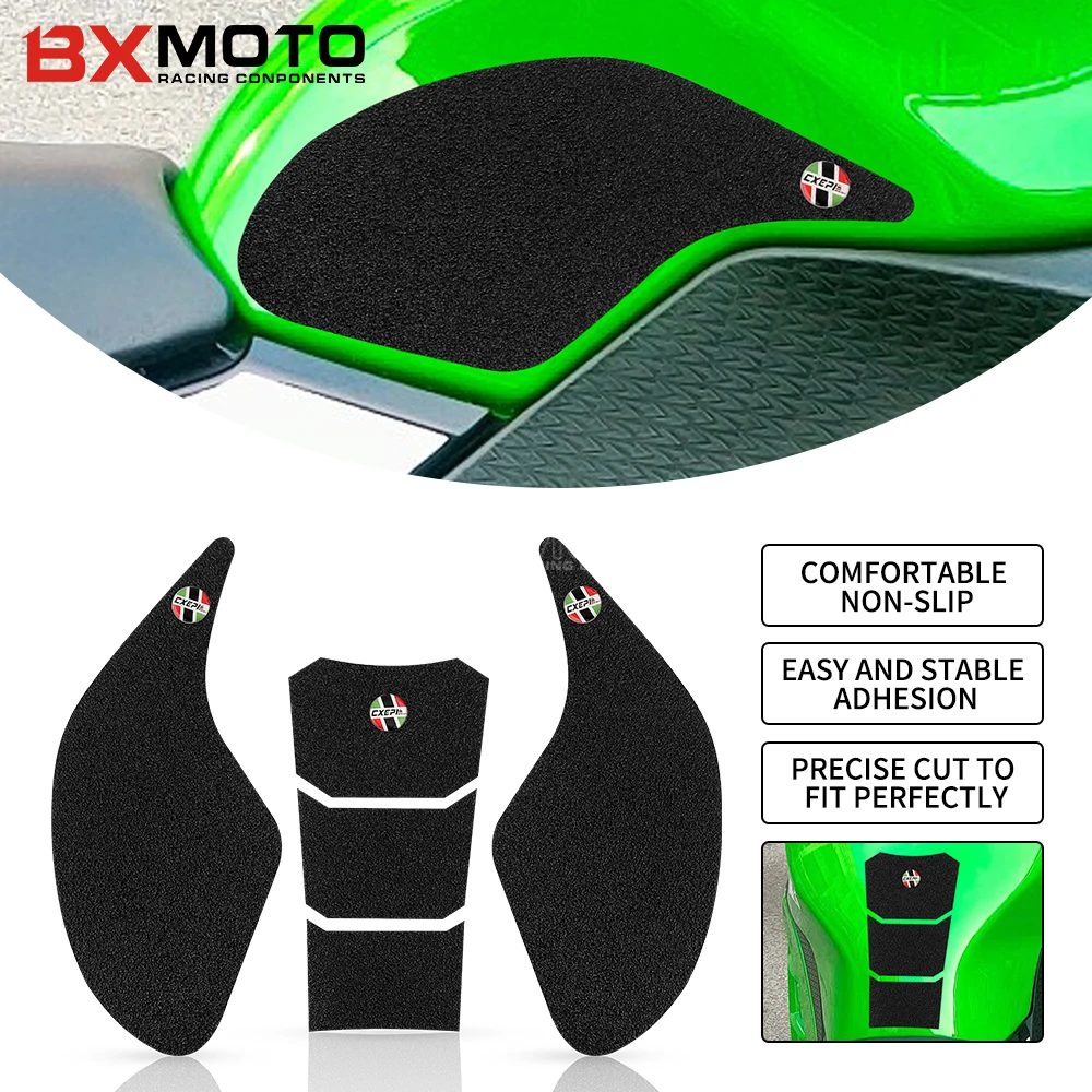 

Для Kawasaki NINJA 300 2013- 2018 2019 2020 2021 2022 аксессуары для мотоциклов Нескользящие защитные наклейки на газовый и масляный бак