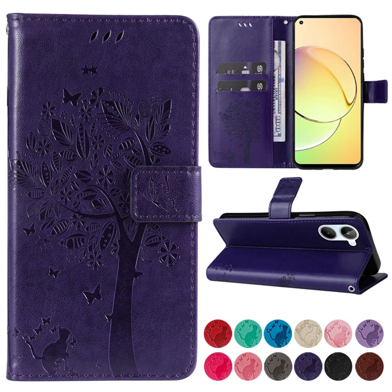 

Wallet Magnetic Flip Leather Case For OPPO A98 A96 A94 A93 A92 A78 A77 A76 A74 A73 A72 A57 A57S A55 A54 A53 A53S A52 A36 A33 A1