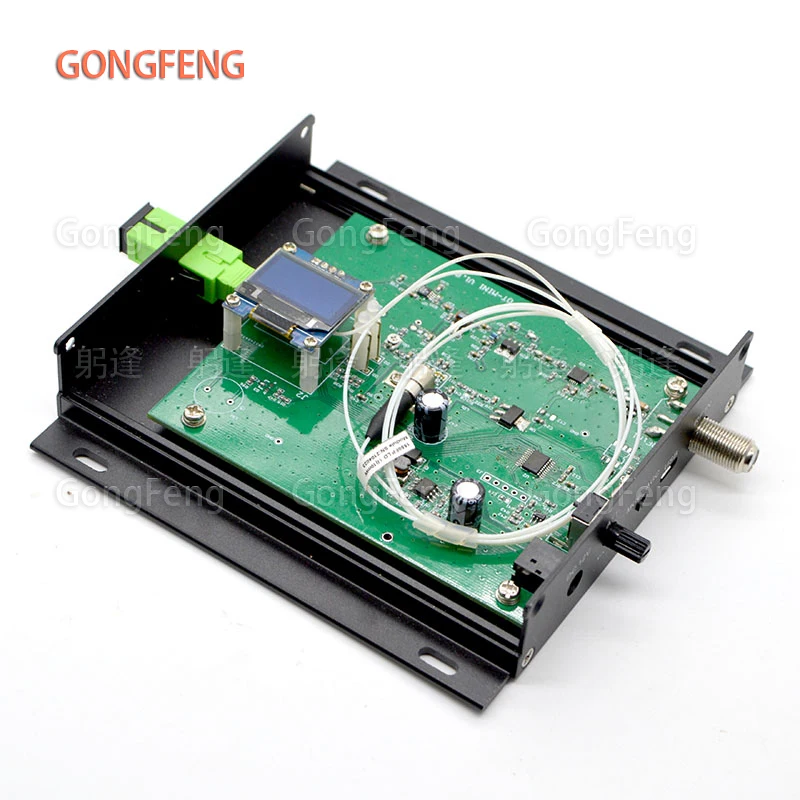 Ftth Mini 1550nm Catv Transmissor Óptico 10dbm 5km sc Apc Conector rf Polegada Inpt com Mgc Agc Olcd Display Eua Fonte de Alimentação Novo - Image 5