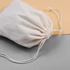 Natural Cotton Storage Bags - 10/20/50/100 Pcs/Lot Wedding Gift Package Pouches Eco-Friendly Fabric Organizer for Home & Kitchen 5