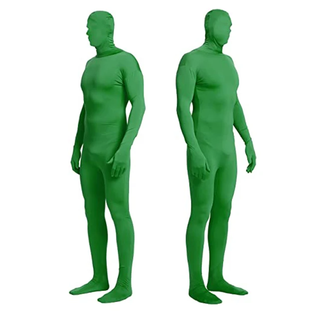 Chroma Key Green Body Suit, Costume Green Chromakey