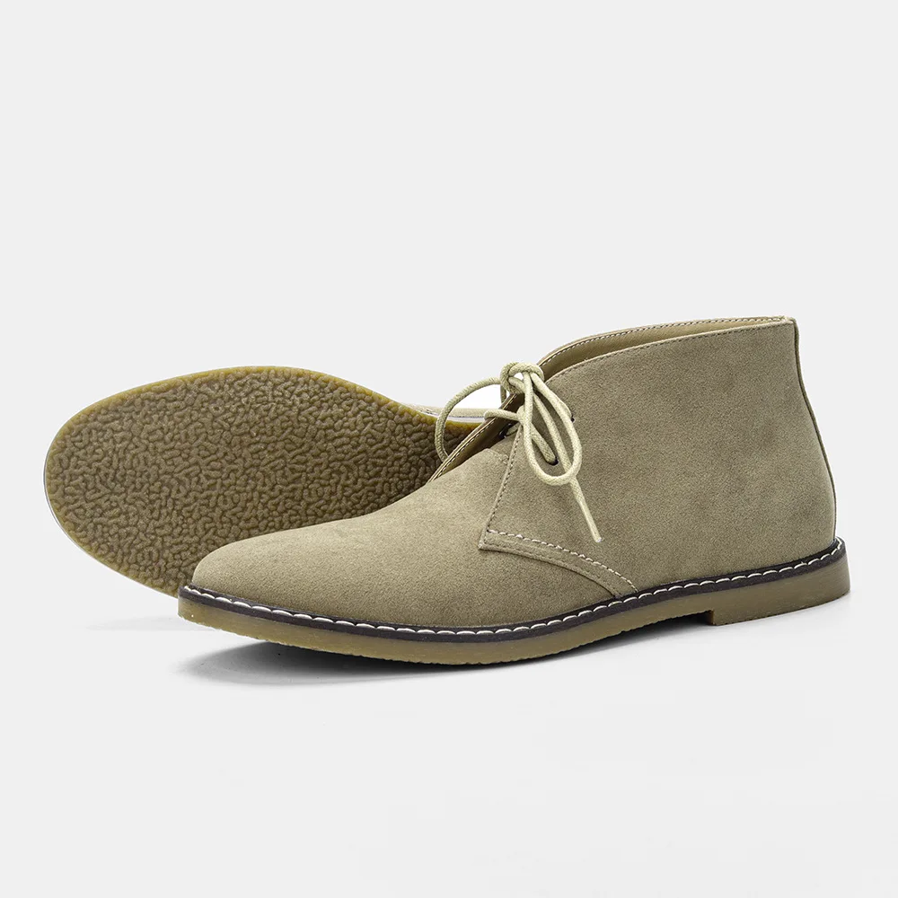 Men's Suede Desert boots high quality American Style Casual Ankle boots Handmade Shoes for men
