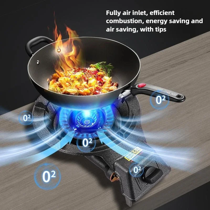 Commercial Fierce Fire Stove Household Desktop Liquefied Gas Cooktops Energy-saving Pressurized Direct-injection Single Stove 5