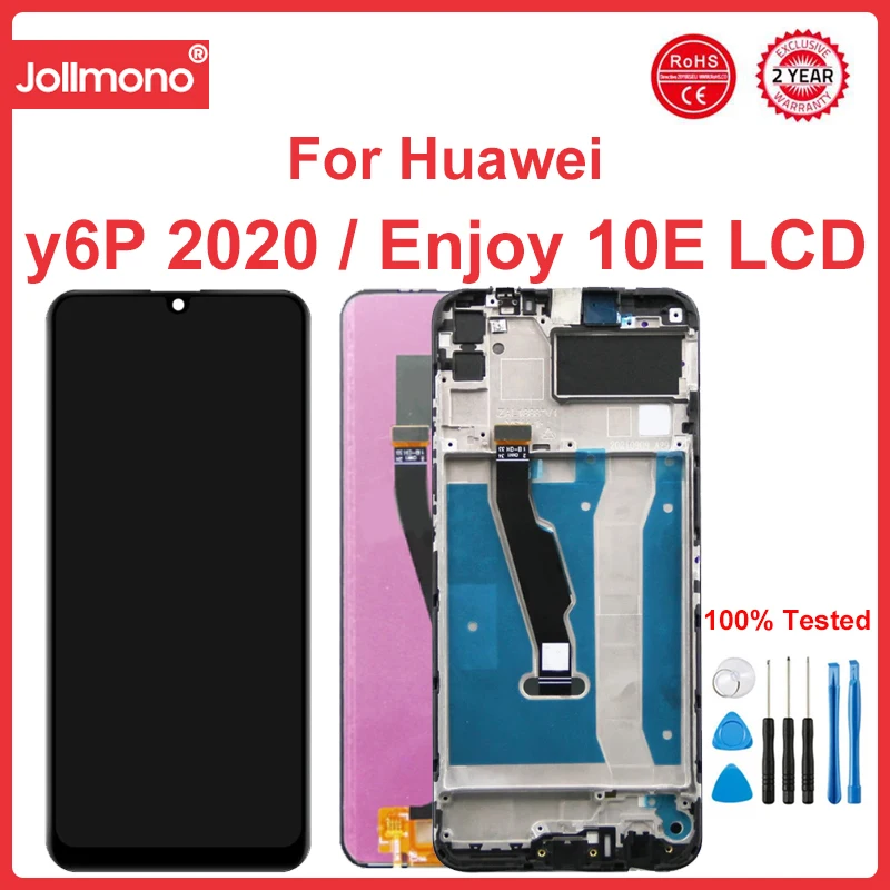 

6.3'' For Huawei y6P 2020 LCD Display With Touch Screen With frame Replace For Honor 9A MOA-LX9N / For Enjoy 10E Display