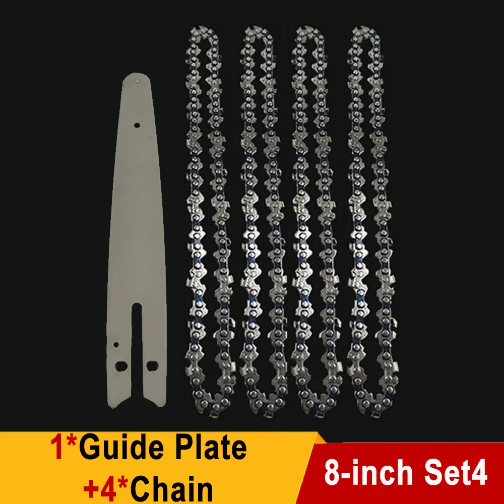 Portable 8-Inch Mini Chainsaw Chain with 45 Knots and 22 Blades for Precision Pruning and Logging