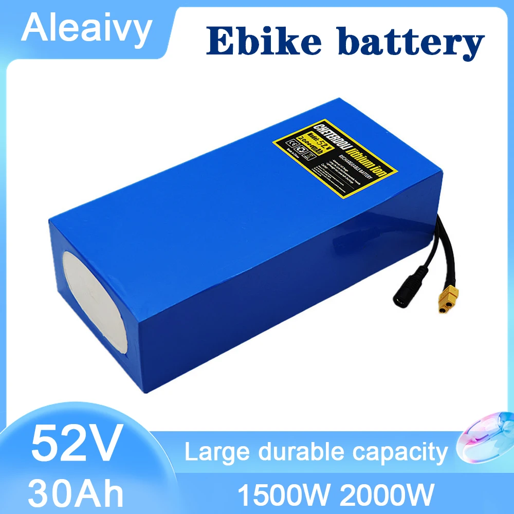 

CT 52V Ebike Battery 30Ah 40Ah 21700 Lithium Li-ion Battery Pack for 1500W 2000W Electric Bike Electric Scooter With BMS