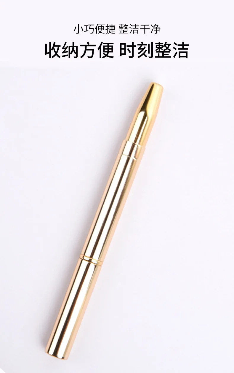 Description Picture 6 of itemRetractable Lip Makeup Brush Lipstick Lip Gloss Brush Telescopic Dual Use Lip Eyeshadow Brush Beauty Tools With Protect Cap