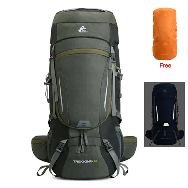 Zaino da campeggio da 60 litri Sport da viaggio bagaglio grande all'aperto  con copertura antipioggia Weekend Pack per Trekking da alpinismo da uomo  XA866F - AliExpress