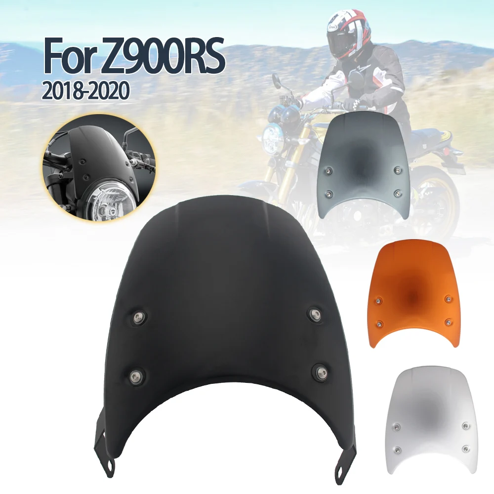 

Ветровой экран для Kawasaki Z900RS Z 900 RS Z 900RS 2018 2019 2020, алюминиевый ветровой экран, ветровой экран, обтекатель ветрового стекла для мотоцикла