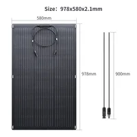 ALLPOWERS panneau solaire Flexible 100W panneau solaire monocristallin Module solaire cellule solaire photovoltaïque pour toits de bateau jardin RV 2
