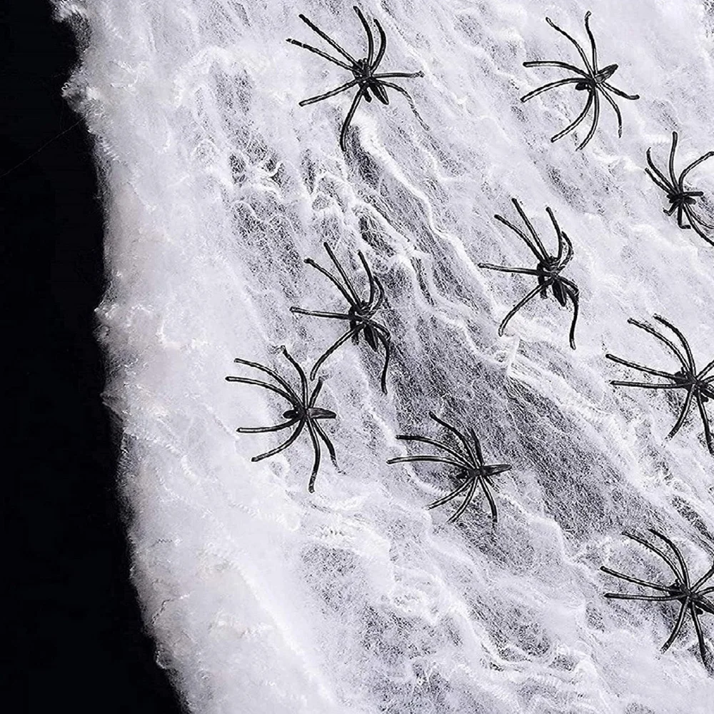 

Паутины украшения на Хэллоуин Страшные забавные ужасные реалистичные маленькие декоративные Стрейчевые паутины игрушка с паутиной Декор