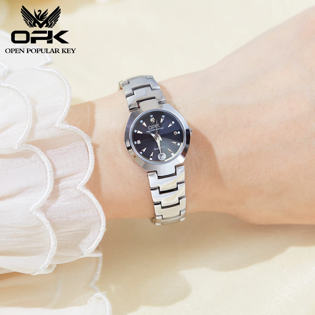 ساعة كوارتز رائعة وصغيرة الحجم للنساء ، بطارية مع...