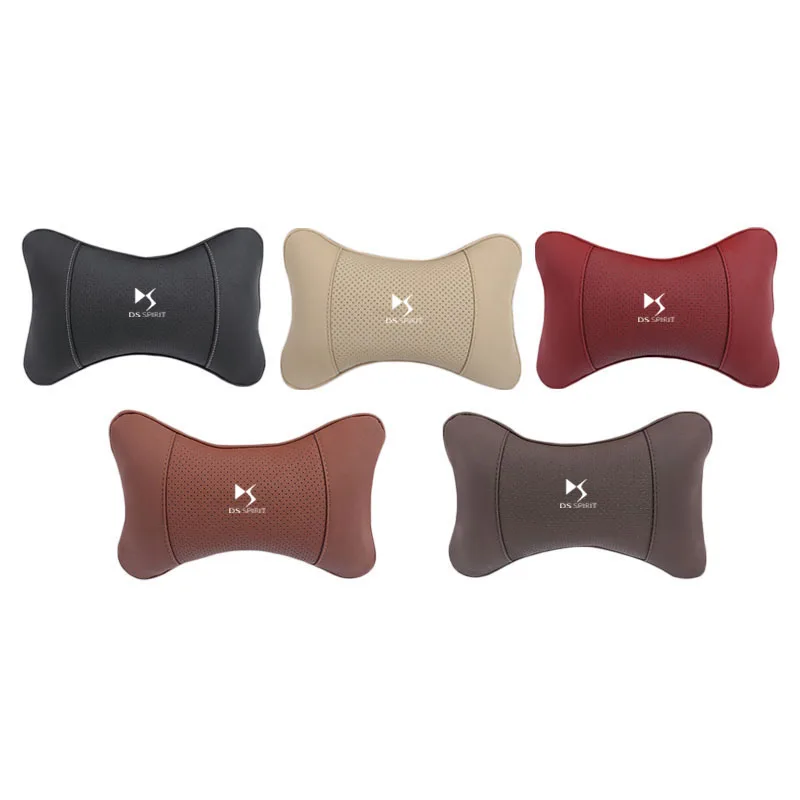 Car Neck Pillow 1Pcs Car Styling Seat Headrest Neck Pillow Interior For DS SPIRIT DS3 DS4 DS4S DS5 5LS DS6 DS7 DS9 WILD RUBIS E-Tense DIVINEDS