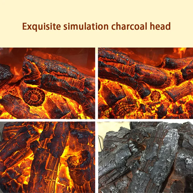 Decorative Heating Embedded European Style Electronic Fireplace Core Simulates Flame Artificial Fireplace 4