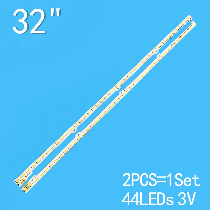 2PCS New TV Lamps LED Backlight Strips For Samsung UE32D5000PW HD TV Bars 2011SVS32_456K_H1_1CH_PV_LEFT44 Kit LED Bands Rulers led backlight strip for samsung ue32f6100ak 32 inchs tv led bars replacement ue32f6100aw ue32f6105ak ue32f6170ss tv backlight