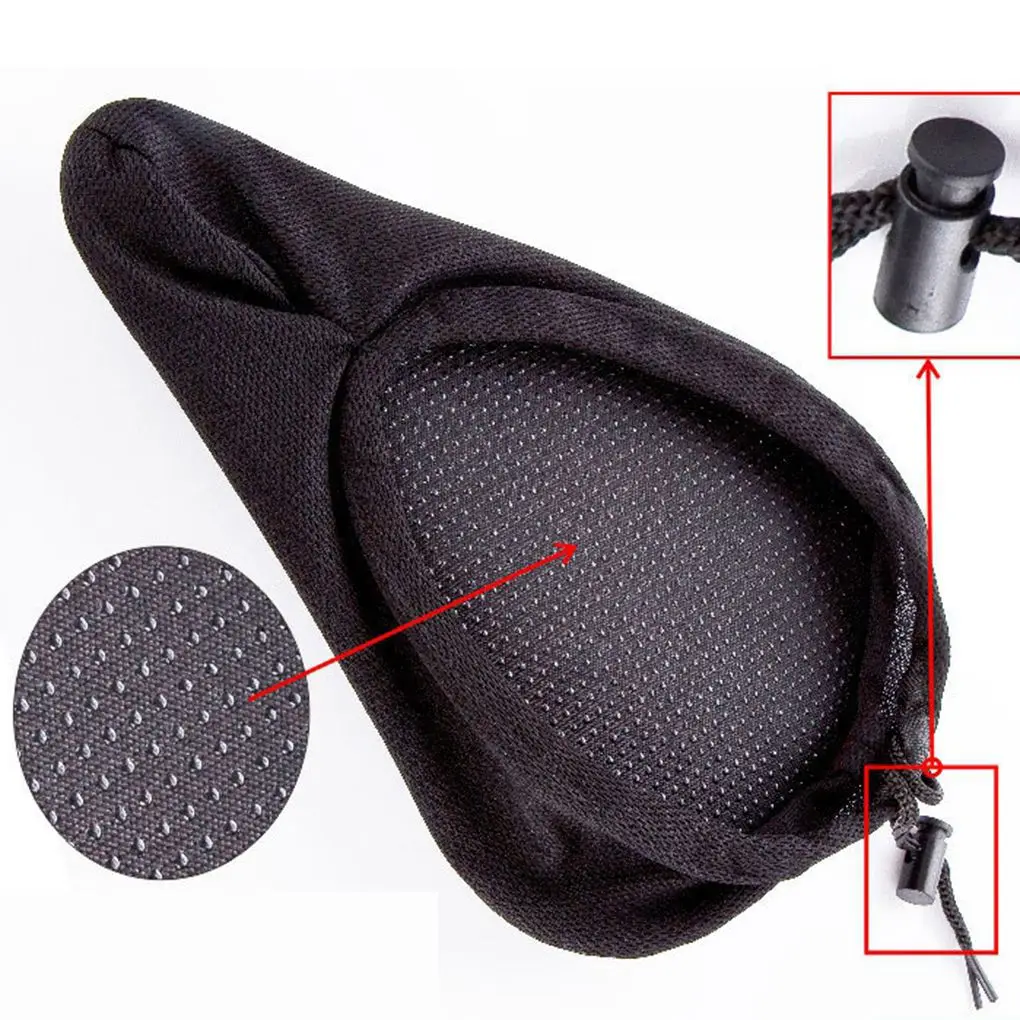 Gel Bike Seat Cushion Comfortable Silica and Foam Thickening Padded