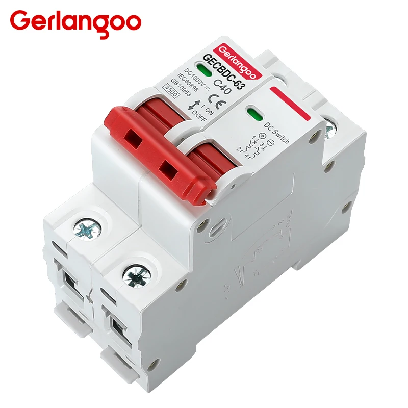High-Voltage Solar Mini Circuit Breaker with Overload Protection, 3A-63A Capacity