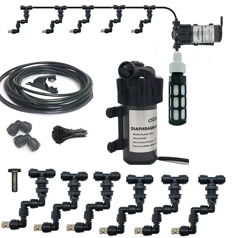 HEMAN DIY Reptiles Fogger Mist Sprinkler Rainforest Tank Pet Humidification Cooling system