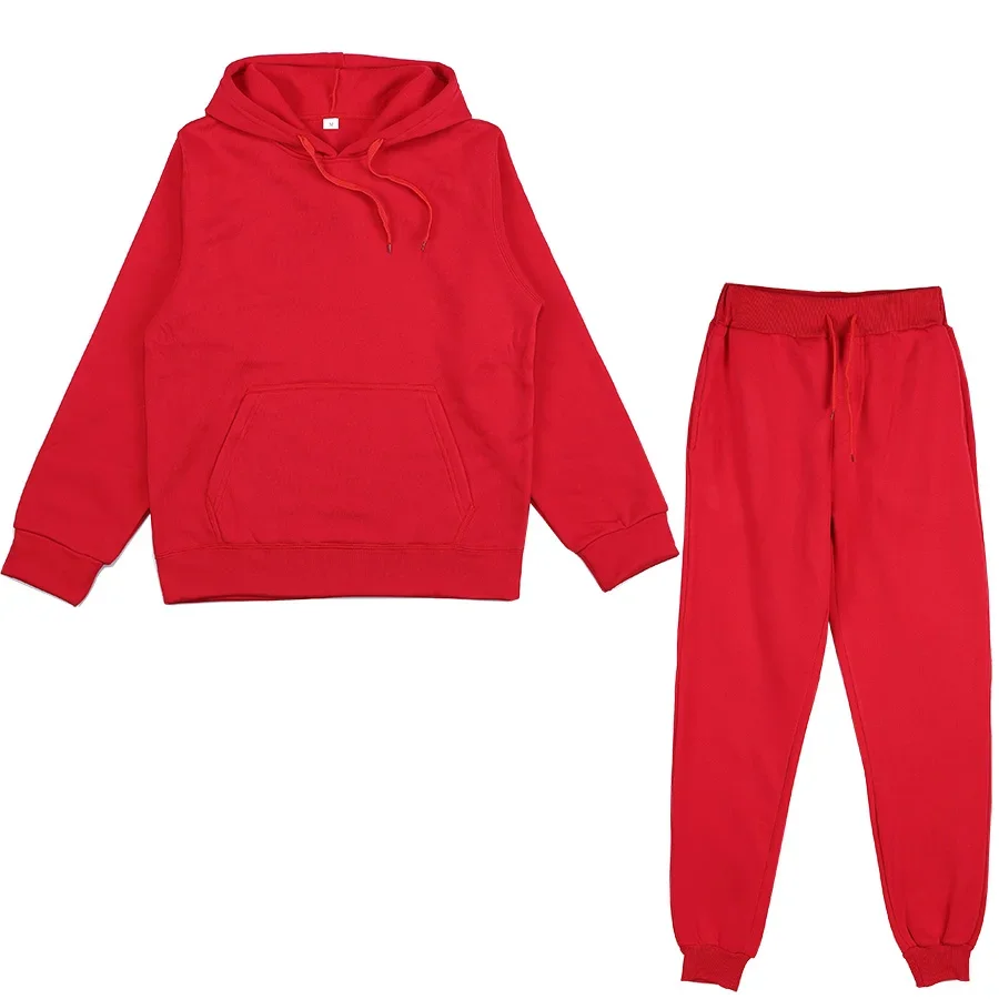 Womens Autumn Winter Tracksuit Warm Fleece Suits Hoodies Tops Casual Sweatshirts Jogging Pant Outfits Sweatpants 2 piece sets 5